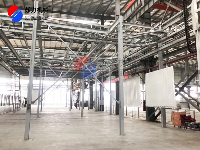 冷藏车厢电泳喷粉生产线